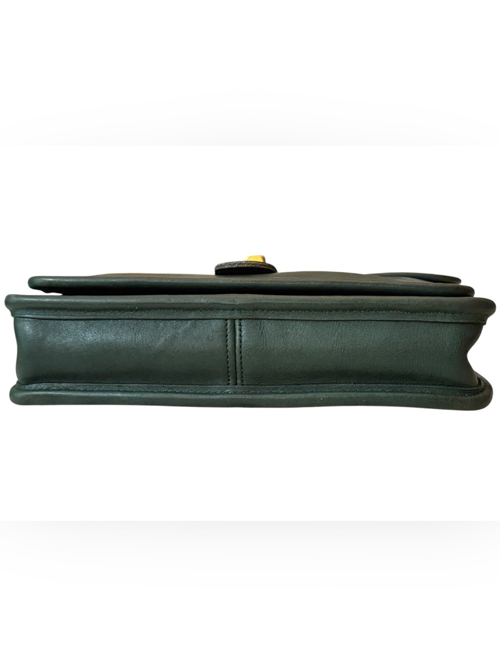 Vintage Coach Bottle Green Leather Station Bag Crossbody #5130, EXCELLENT - Picture 5 of 16
